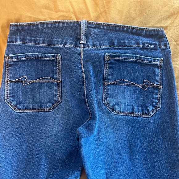 Vintage Silver Jeans Size 27 Bell Bottoms Super Wide Leg Flare Low RiseY2k - Picture 7 of 11